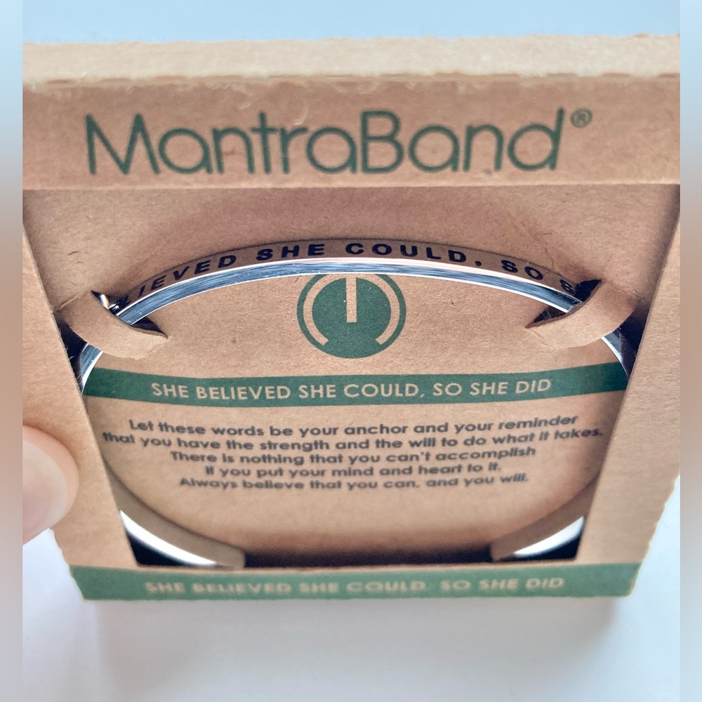 NEW MantraBand Stainless Steel Cuff Bracelet